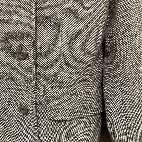 Gap women’s double breasted wool blend with front flap pockets brown coat size L - Picture 3 of 6